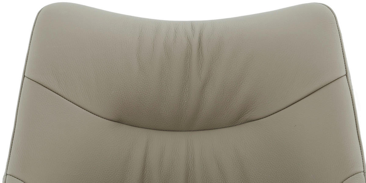 NASLANJAČ, kovina, usnje črna, rjavosiva  - rjavosiva/črna, Moderno, kovina/usnje (57/86,5cm) - Novel