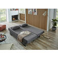SCHLAFSOFA Webstoff Grau Rückenkissen, Armlehnenkissen, Bettkasten, Schlaffunktion, Rücken echt, Liegefläche im Originalstoff  - Schwarz/Grau, KONVENTIONELL, Kunststoff/Textil (190/80/83cm) - Carryhome