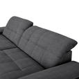 ECKSOFA  in Webstoff Dunkelgrau  180/265 cm  - Dunkelgrau/Schwarz, Design, Textil/Metall (180/265cm) - Carryhome