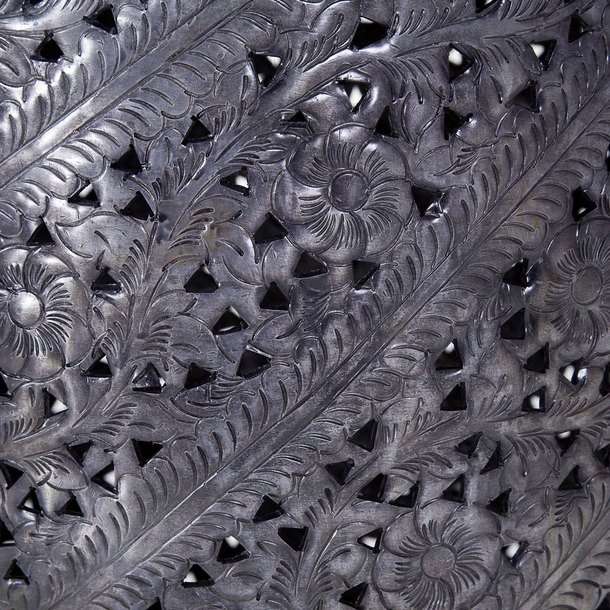 BEISTELLTISCH in Metall 43/43/52 cm  - Schwarz, Design, Metall (43/43/52cm)