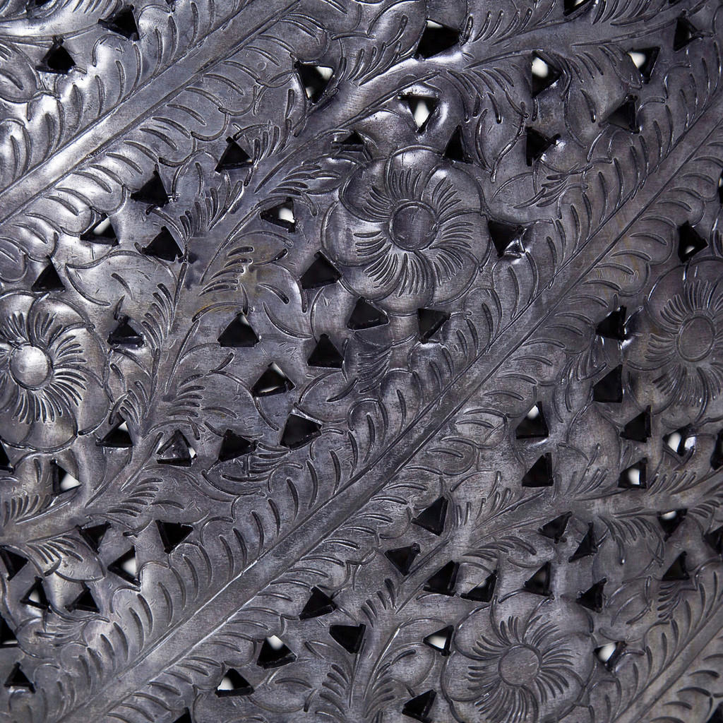 Thumbnail - Xxxl Beistelltisch, Schwarz, Metall, Blume, rund, 43x52x43 cm, Wohnzimmer, Wohnzimmertische, Beistelltische, Beistelltis...