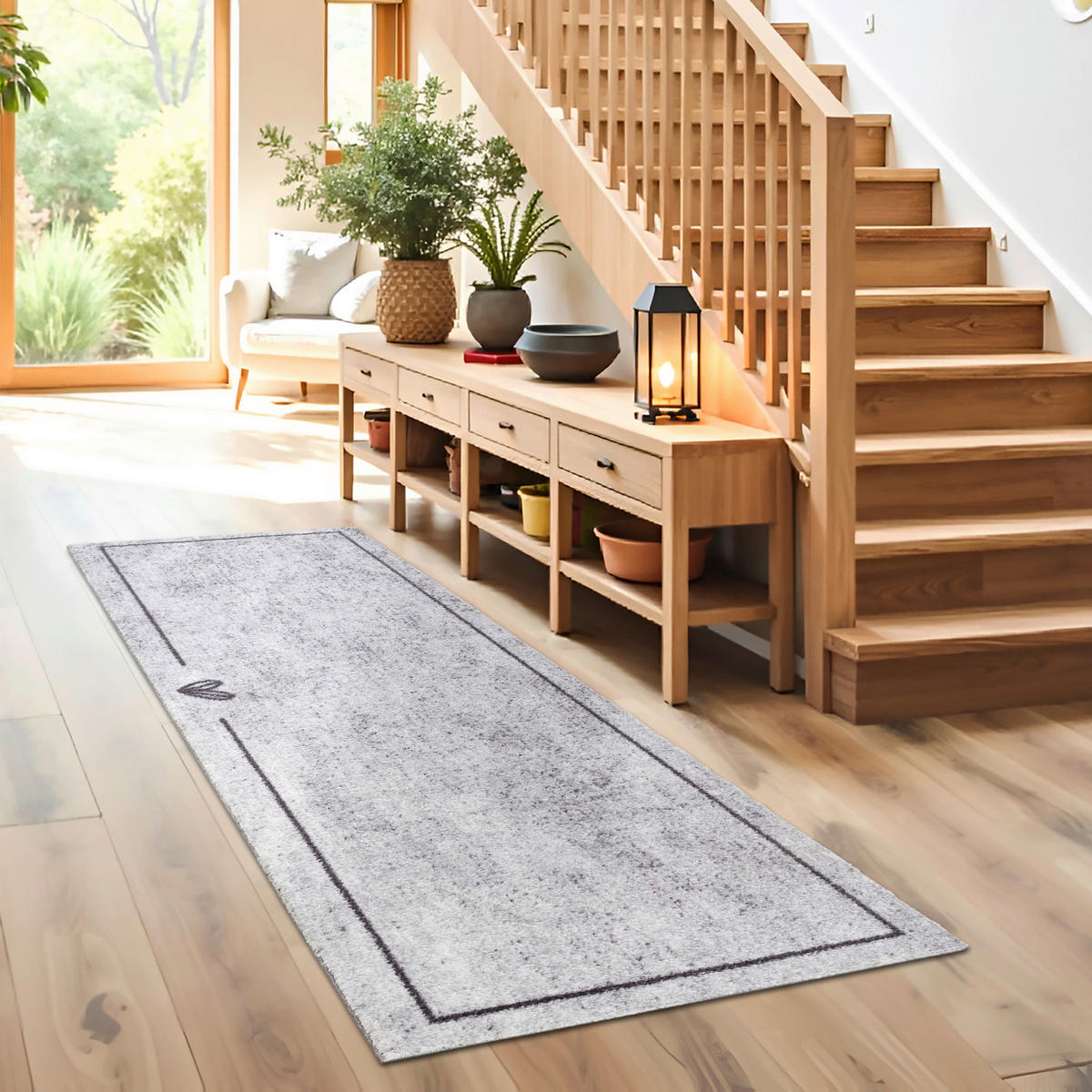 FUßMATTE  50/150 cm  Grau  - Grau, Basics, Kunststoff/Textil (50/150cm) - Astra