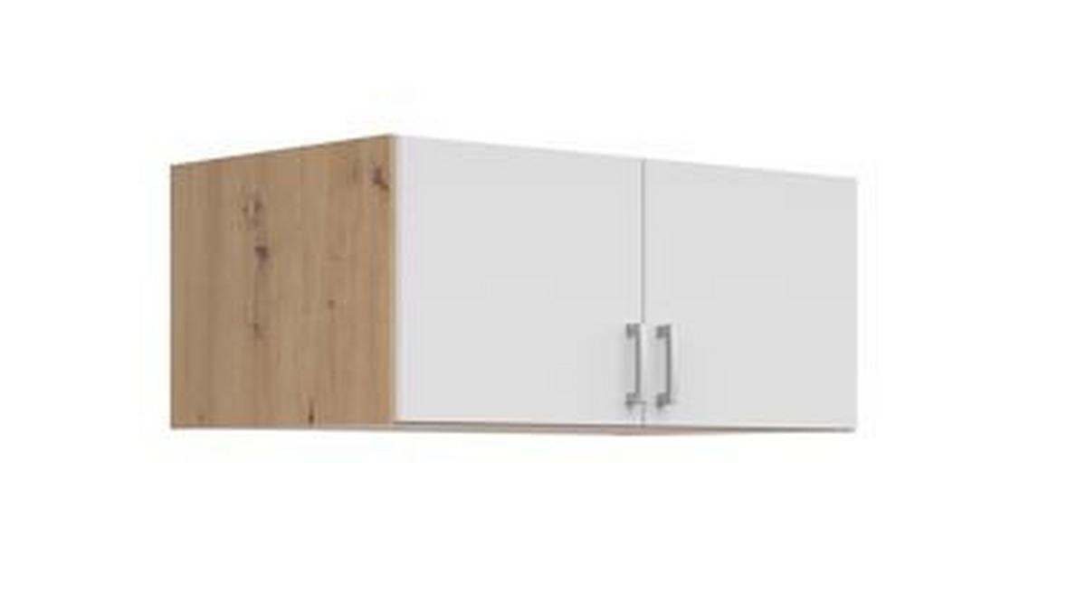 EXTENSIE LA DULAP in alb, stejar Artisan  - argintiu/alb, Modern, plastic/material pe bază de lemn (91/39/54cm) - Boxxx