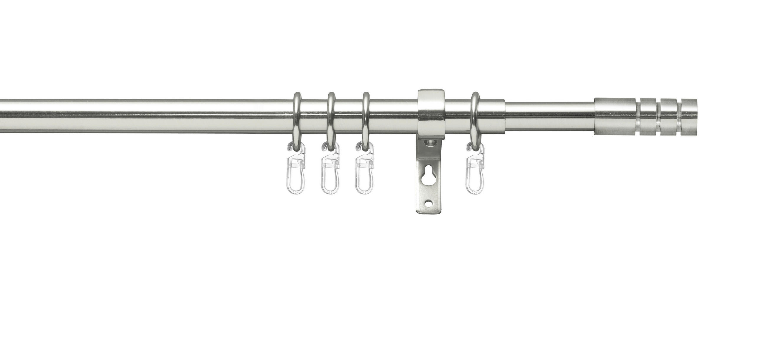 KOMPLET GARNIŠNA boja nerđajućeg čelika metal - boja nerđajućeg čelika, Osnovno, metal (200-360cmcm)