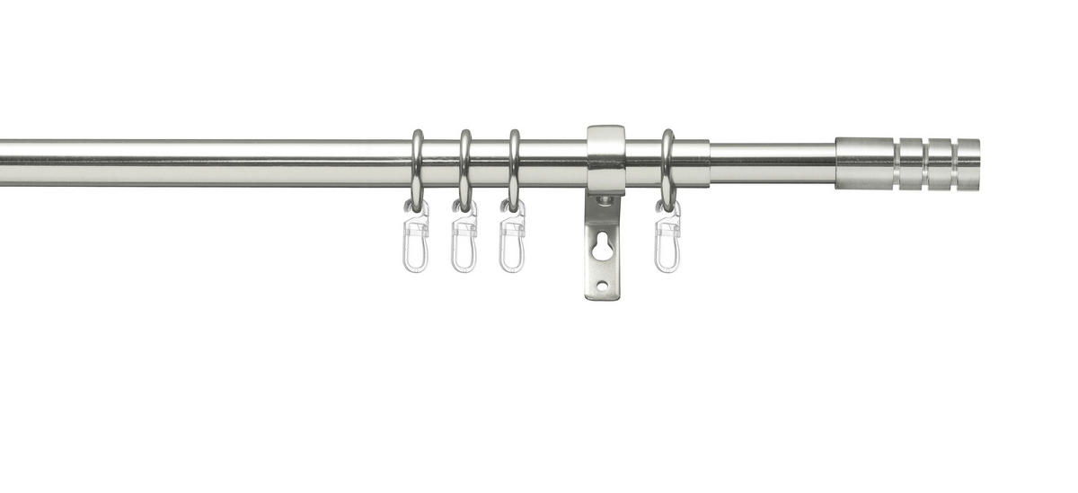 KOMPLET GARNIŠNA boja nerđajućeg čelika metal - boja nerđajućeg čelika, Osnovno, metal (200-360cmcm)