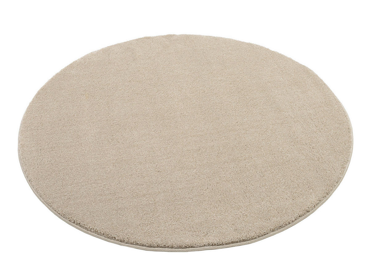 WEBTEPPICH  Wohnzimmer 200 cm Beige rund  - Beige, Basics, Textil (200cm) - Novel