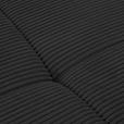 WOHNLANDSCHAFT Schwarz Cord  - Chromfarben/Schwarz, KONVENTIONELL, Kunststoff/Textil (180/376/180cm) - Carryhome