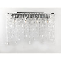 WANDLEUCHTE  75 cm  - Chromfarben, Design, Glas/Metall (75cm)