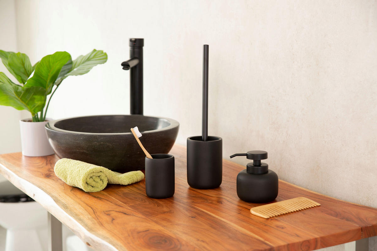 KELÍMEK NA ZUBNÍ KARTÁČEK  - Basics, plast (7,3/9,8/7,3cm) - Sadena