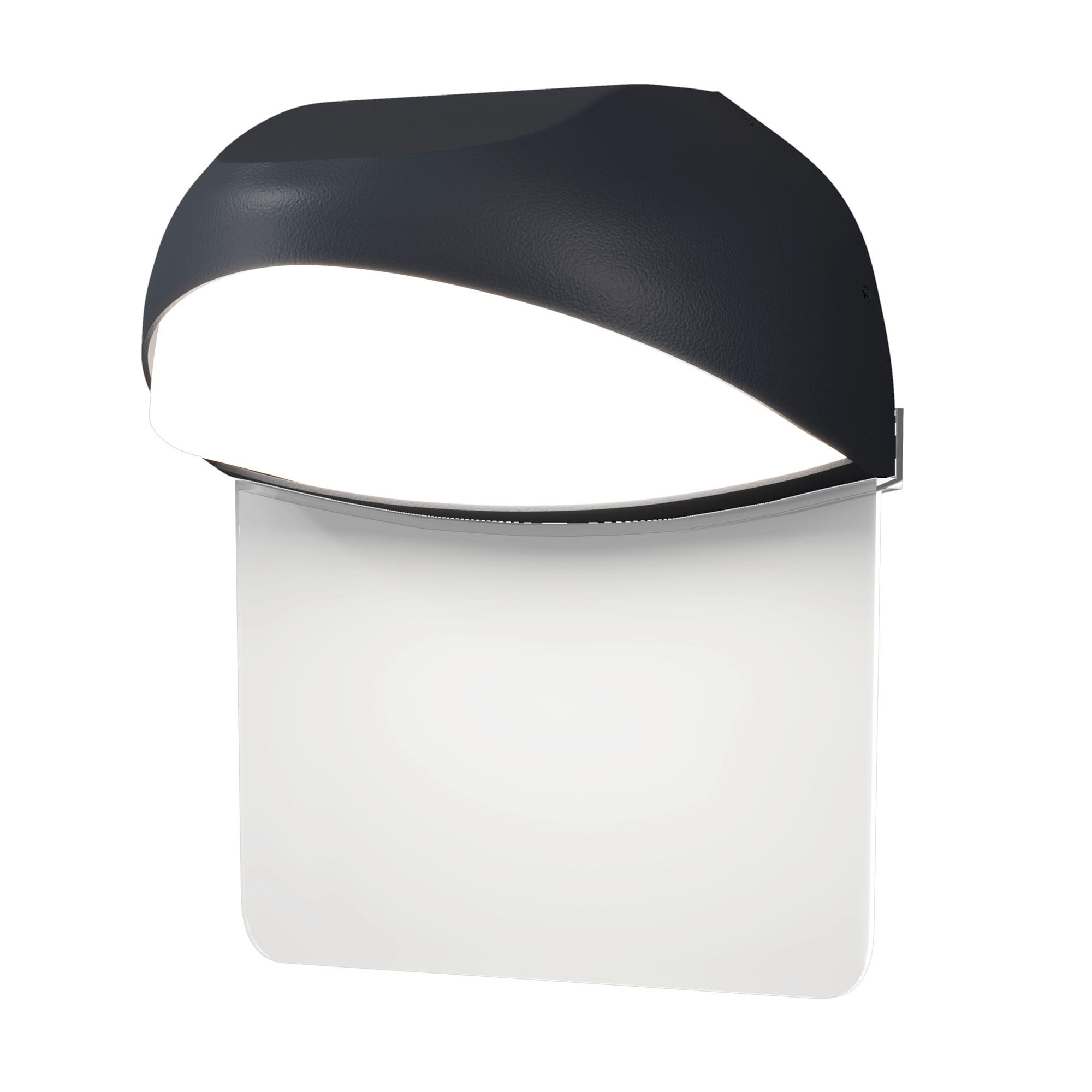 WANDLEUCHTE Gloss 9.9/18.4/16.1 cm  - Graphitfarben, Design, Metall (9.9/18.4/16.1cm) - MAYTONI