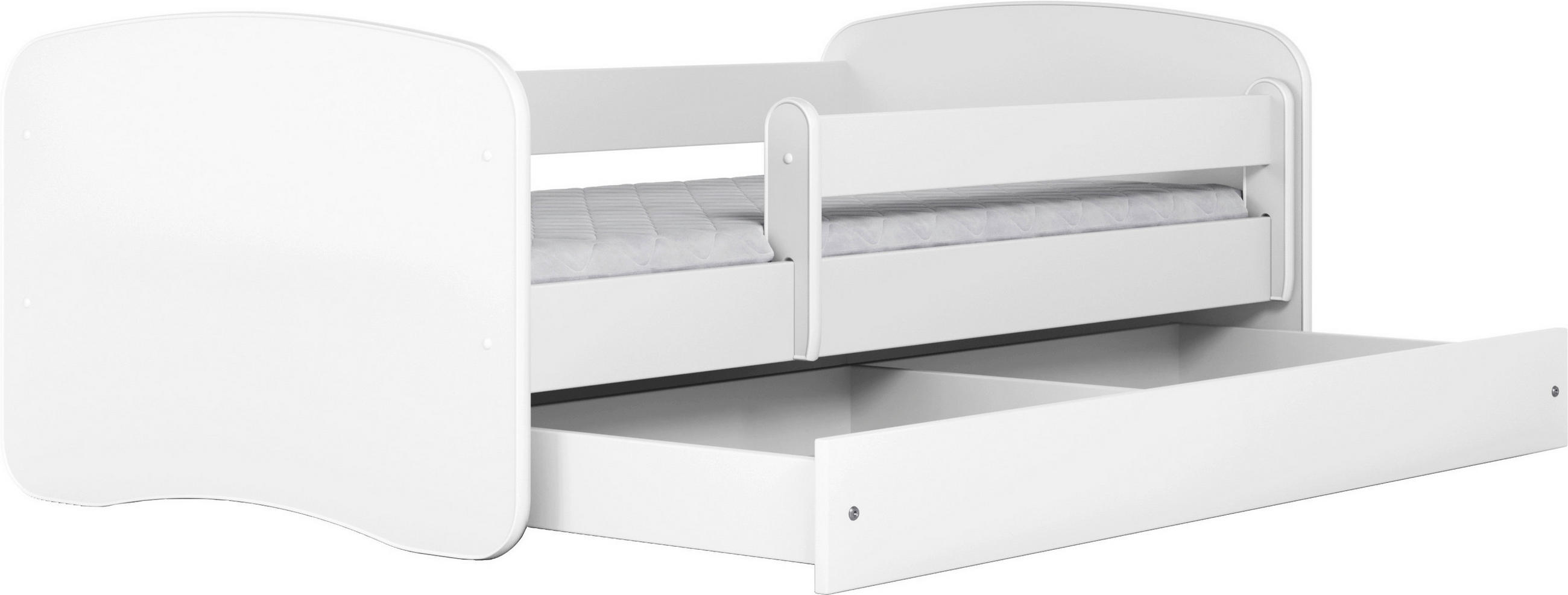 KINDER-/JUNIORBETT 80/160 cm  in Weiß  - Birkefarben/Weiß, MODERN, Holz/Holzwerkstoff (80/160cm) - MID.YOU