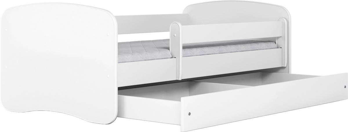 KINDER-/JUNIORBETT 80/160 cm  in Weiß  - Birkefarben/Weiß, MODERN, Holz/Holzwerkstoff (80/160cm) - MID.YOU