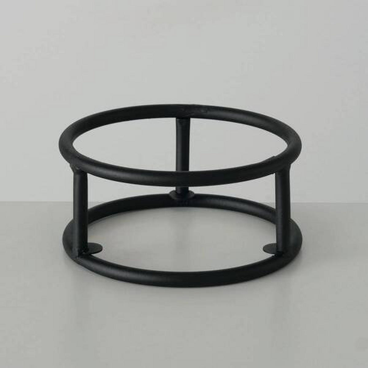 WINDLICHT Schwarz 17/21 cm  - Schwarz, Basics, Glas/Metall (17/21cm) - Boltze Home