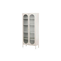 VITRINE  in Beige  - Beige, MODERN, Glas/Metall (80/180/35cm) - Livetastic