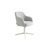 ARMLEHNSTUHL  Sitzfläche 360° drehbar Webstoff  Greige  - Greige/Seidengrau, MODERN, Textil/Metall (59/86/63cm) - Schöner Wohnen