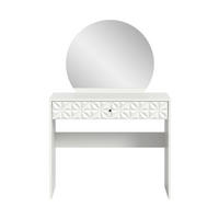 SMINKASZTAL fehér  - fekete/fehér, Design, műanyag/faalapú anyag (90/133/39cm) - Livetastic