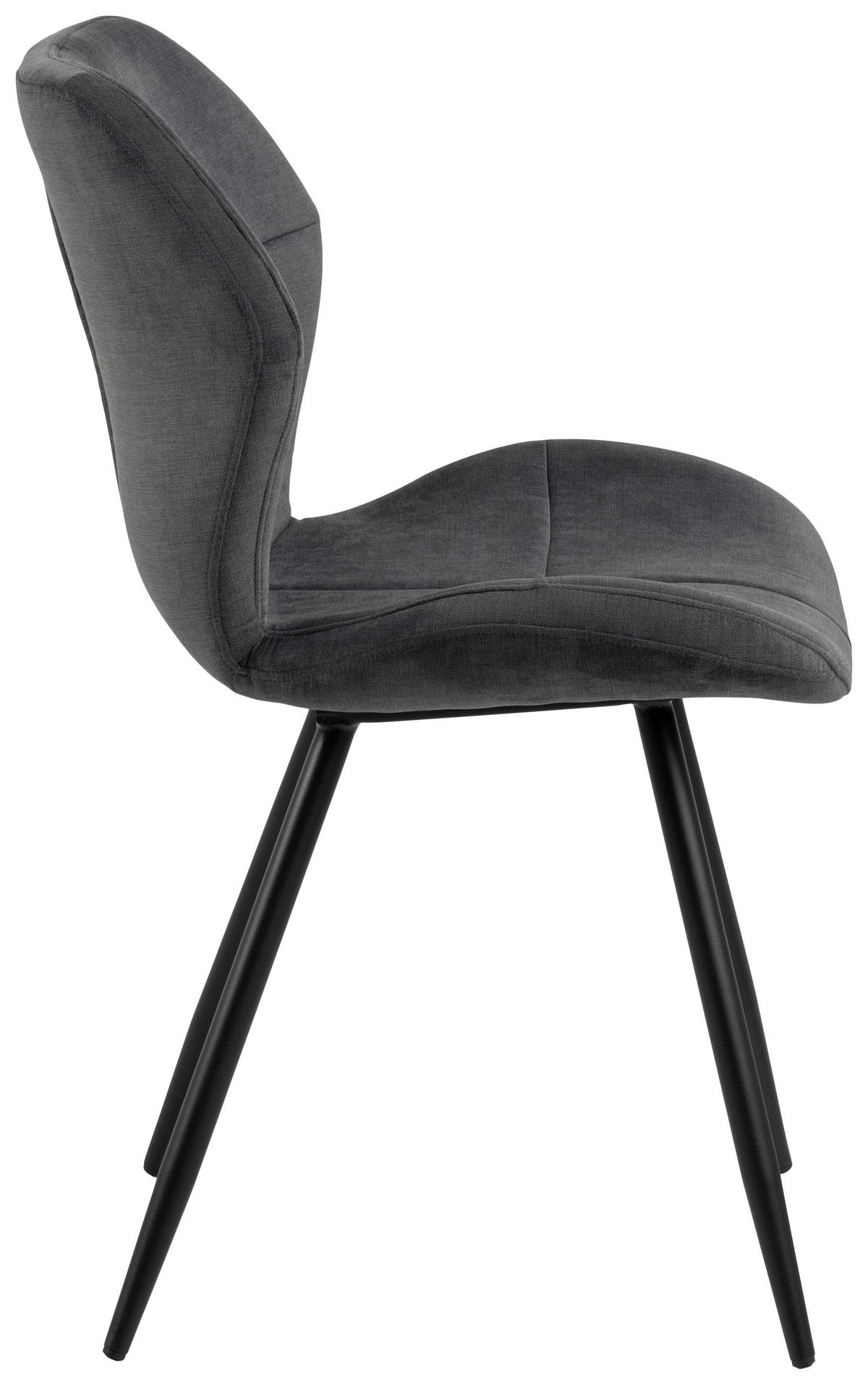 ŽIDLE, antracitová, černá - černá/antracitová, Trend, kov/textil (48/82,5/55cm) - MID.YOU