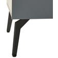 HIGHBOARD in 96,3/117/41,5 cm - Schwarz/Grau, Design, Glas/Holzwerkstoff (96,3/117/41,5cm) - Novel