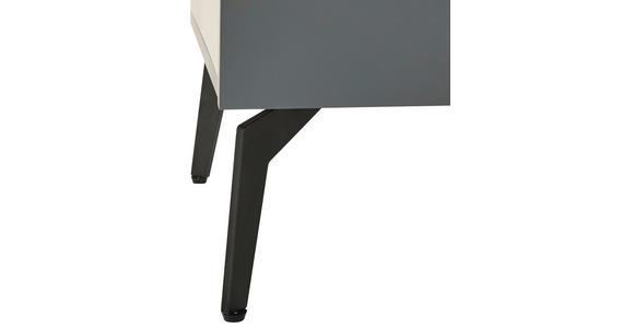 HIGHBOARD in 96,3/117/41,5 cm - Schwarz/Grau, Design, Glas/Holzwerkstoff (96,3/117/41,5cm) - Novel