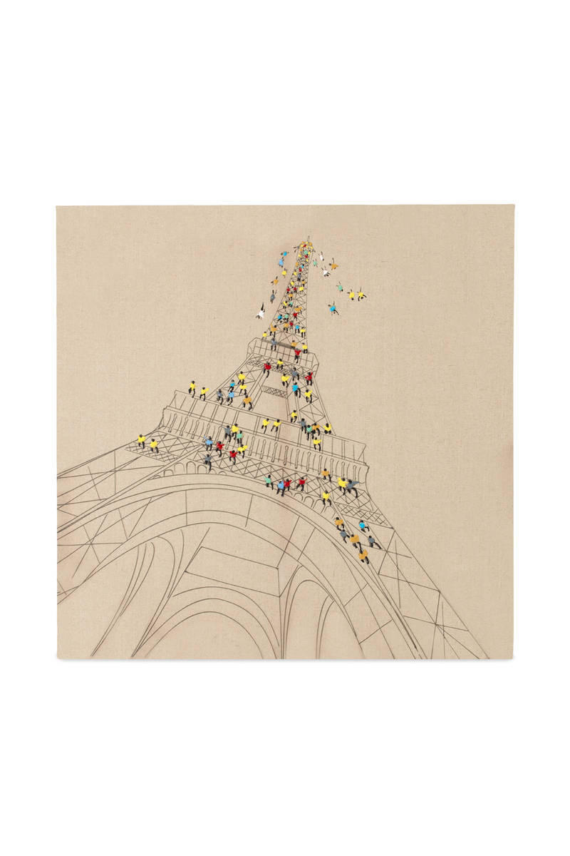 ÖLGEMÄLDE Städte 80/80 cm  - Multicolor, Trend, Holz/Kunststoff (80/80cm) - Kayoom