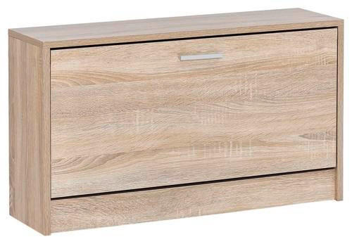VÝKLOPNÁ SKRINKA NA TOPÁNKY, dub sonoma, 80/47/24 cm - biela/strieborná, Konventionell, kov/kompozitné drevo (80/47/24cm) - MID.YOU