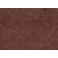 ECKSOFA in Velours Rostfarben  - Rostfarben/Schwarz, KONVENTIONELL, Holz/Textil (161/260cm) - Carryhome