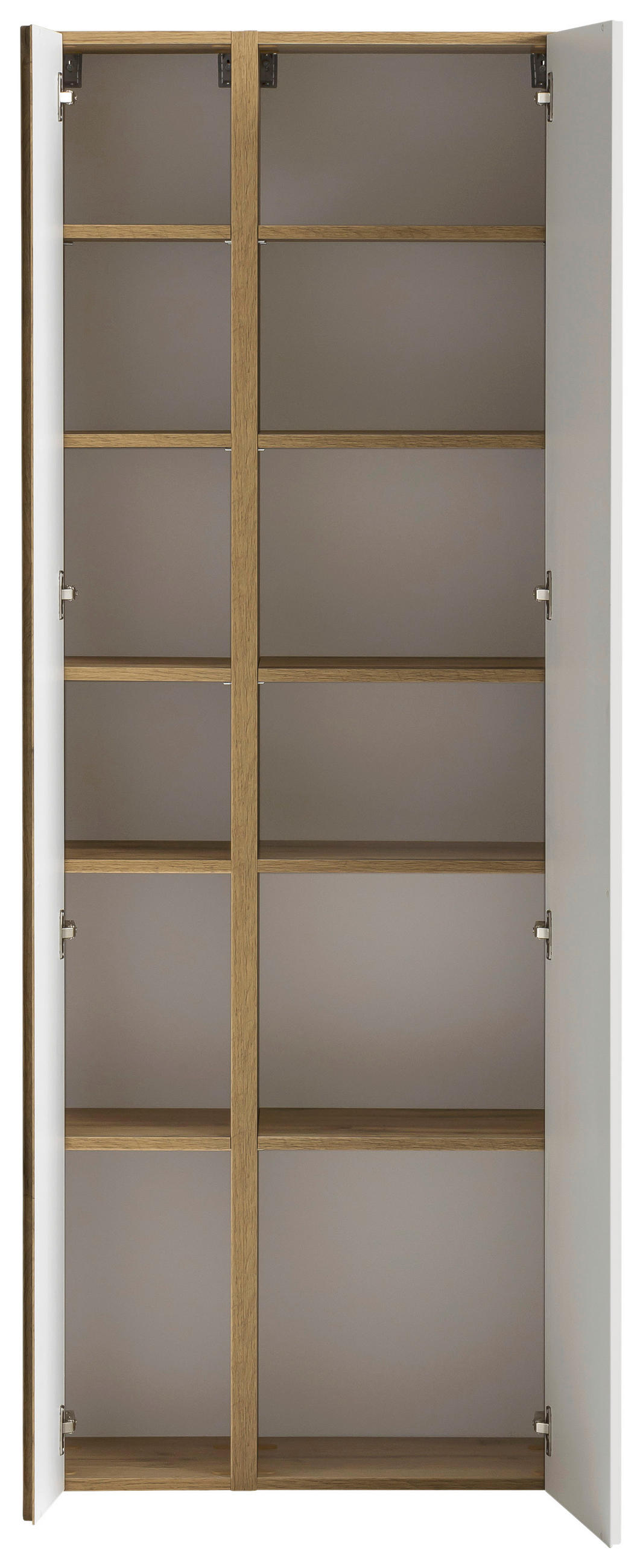 HOCHSCHRANK 65/180/35 cm  - Eiche Wotan/Weiß, MODERN, Holzwerkstoff (65/180/35cm) - Held