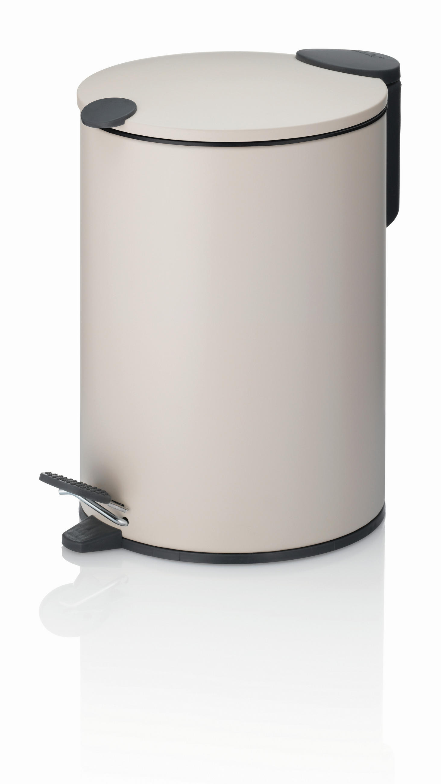 KOSMETIKEIMER 3 l  Metall  - Beige/Schwarz, Basics, Kunststoff/Metall (23/17cm) - Kela