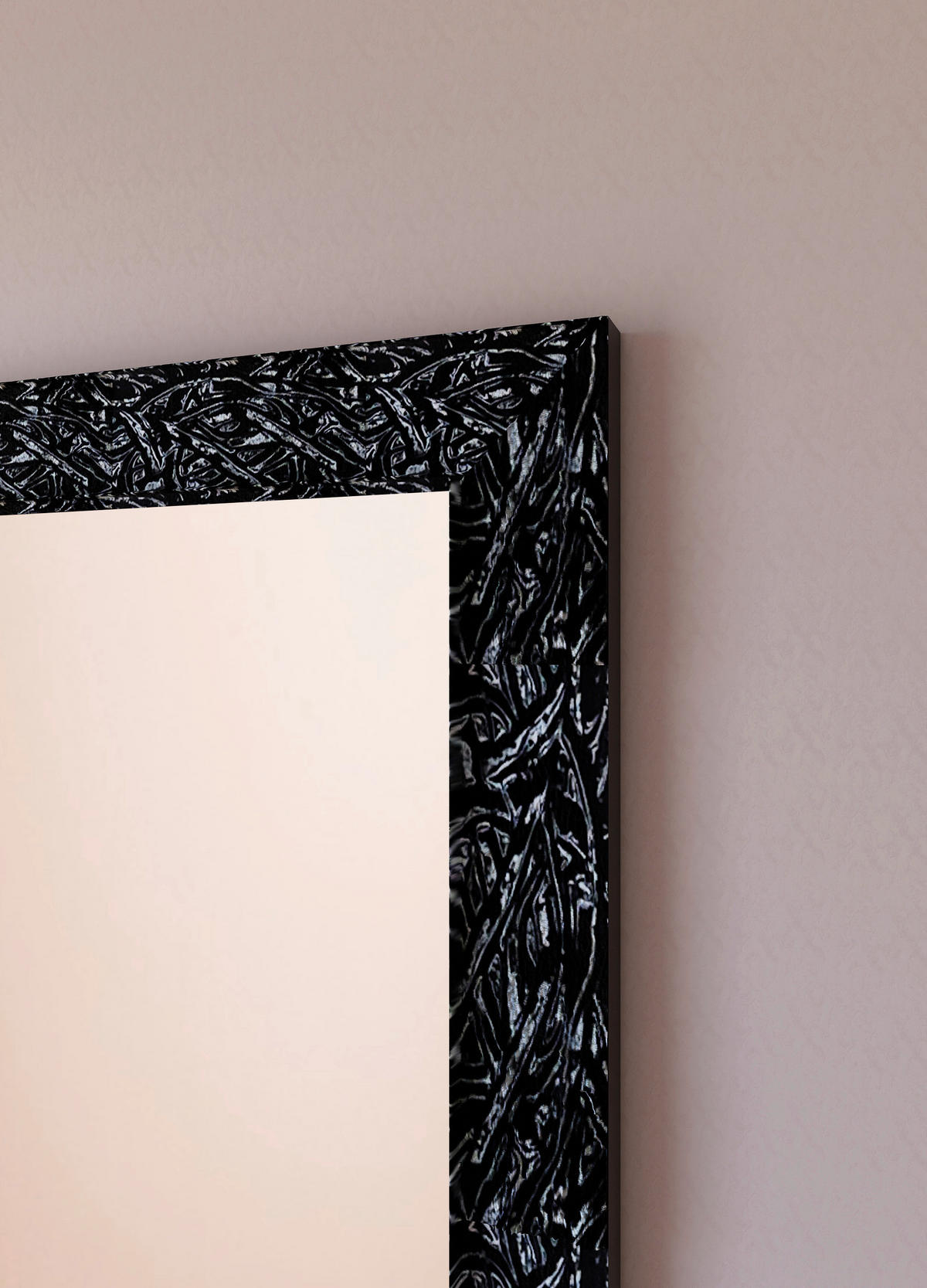 WANDSPIEGEL 72/172/3 cm  - Schwarz Hochglanz, Design, Glas/Holz (72/172/3cm) - Xora