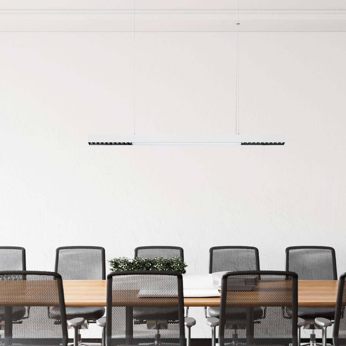 LED-HÄNGELEUCHTE Cali 120/120/6 cm  - Weiß, Design, Metall (120/120/6cm)