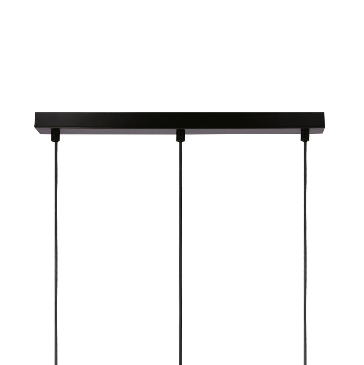 PENDELLEUCHTE 52/12/100 cm  - Eichefarben/Schwarz, KONVENTIONELL, Glas/Metall (52/12/100cm)