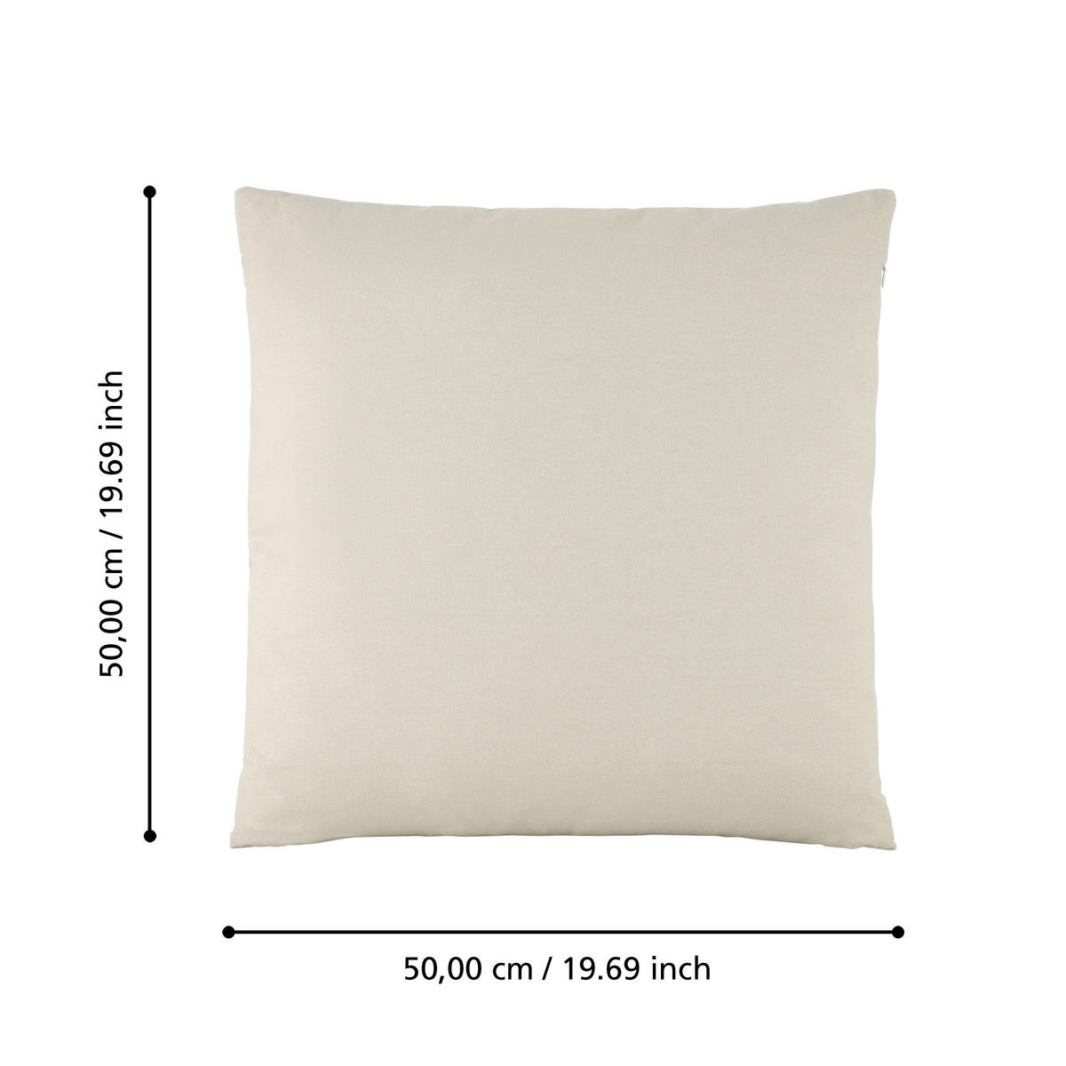 ZIERKISSEN  50/50 cm   - Beige, Basics, Textil (50/50cm) - Eglo