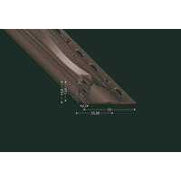 ABSCHLUSSPROFIL - Silberfarben, Basics, Metall (100cm)