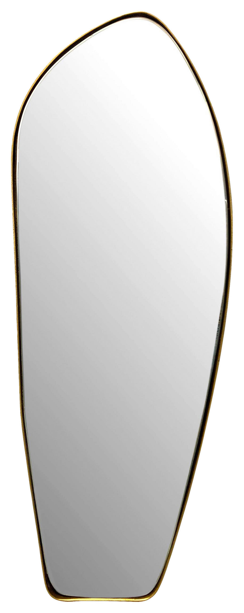 STENSKO OGLEDALO, 33/90/2,5 cm steklo  - zlate barve, Design, kovina/steklo (33/90/2,5cm) - MID.YOU