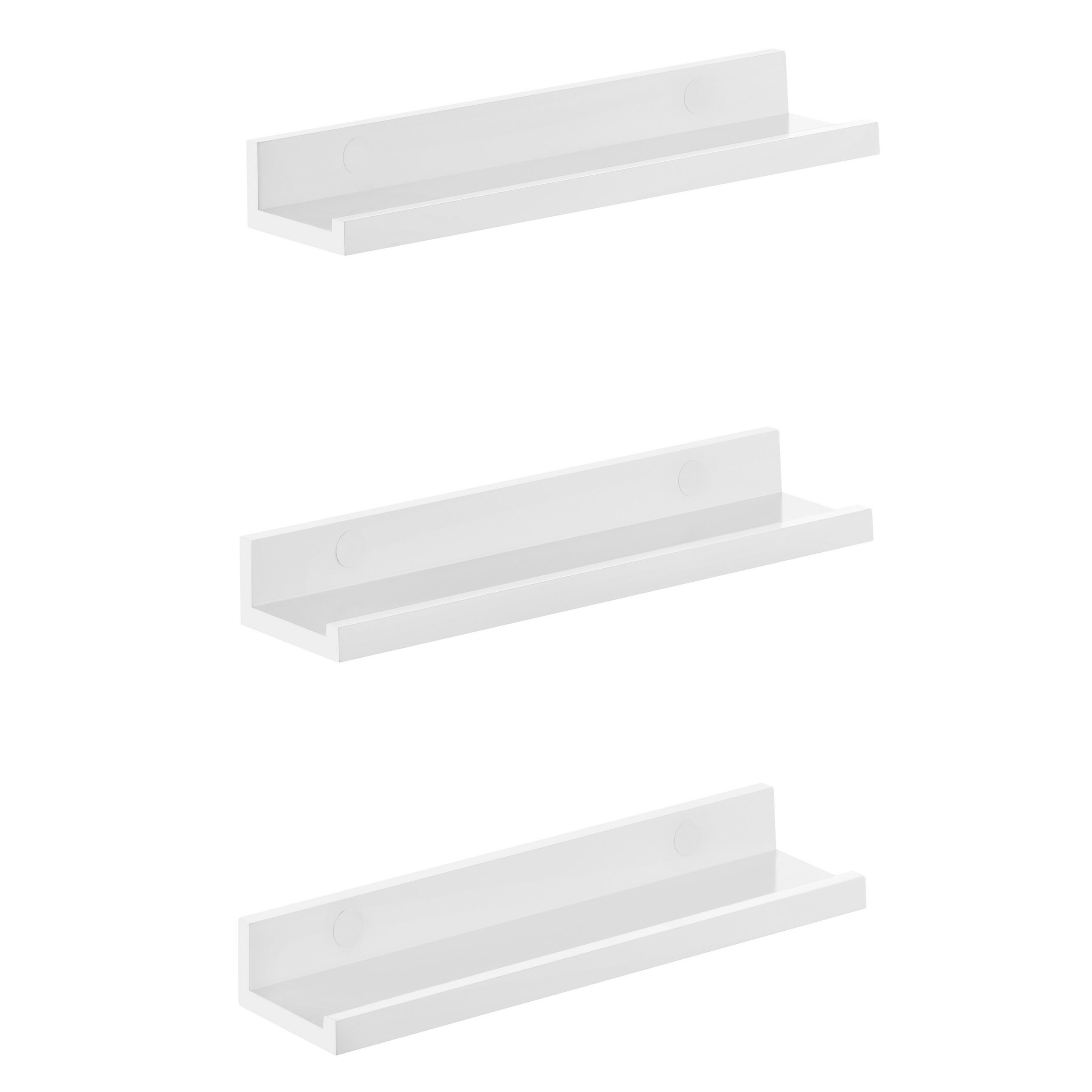 Boxxx Wandboardset Songmics Weiß 38x5x10 cm