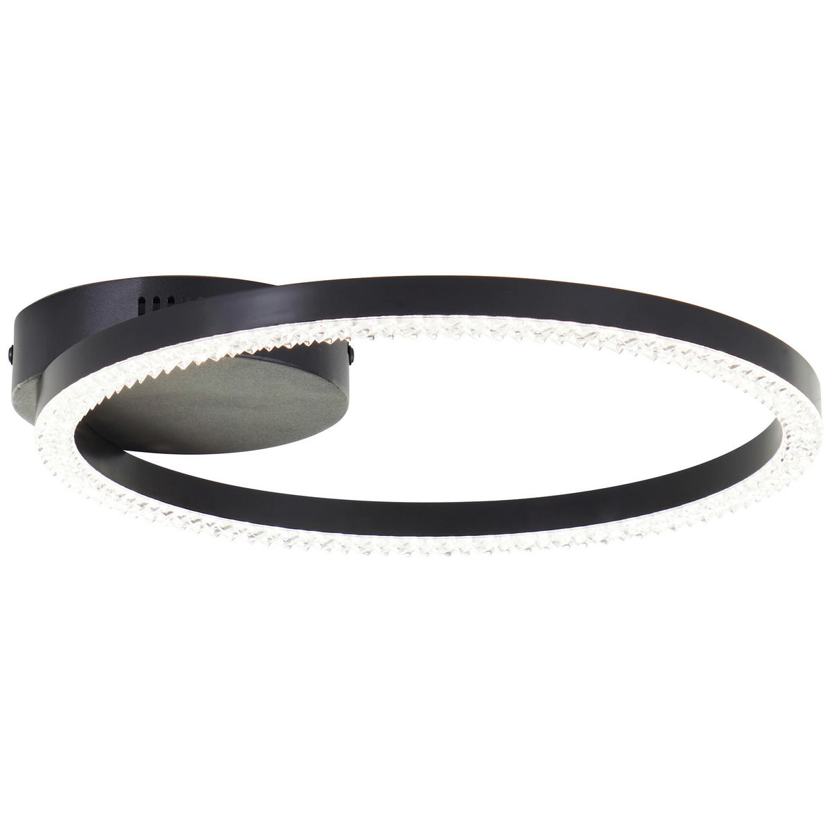 LED-DECKENLEUCHTE    31/30/5 cm  - Schwarz, Design, Kunststoff/Metall (31/30/5cm) - Brilliant