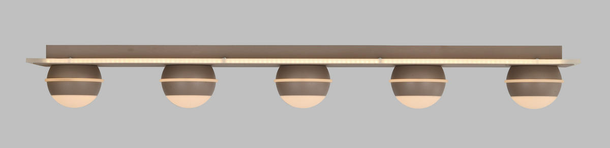 LED-DECKENLEUCHTE Biarritz 99/15/12,5 cm  - Schwarzchrom, Design, Kunststoff/Metall (99/15/12,5cm)