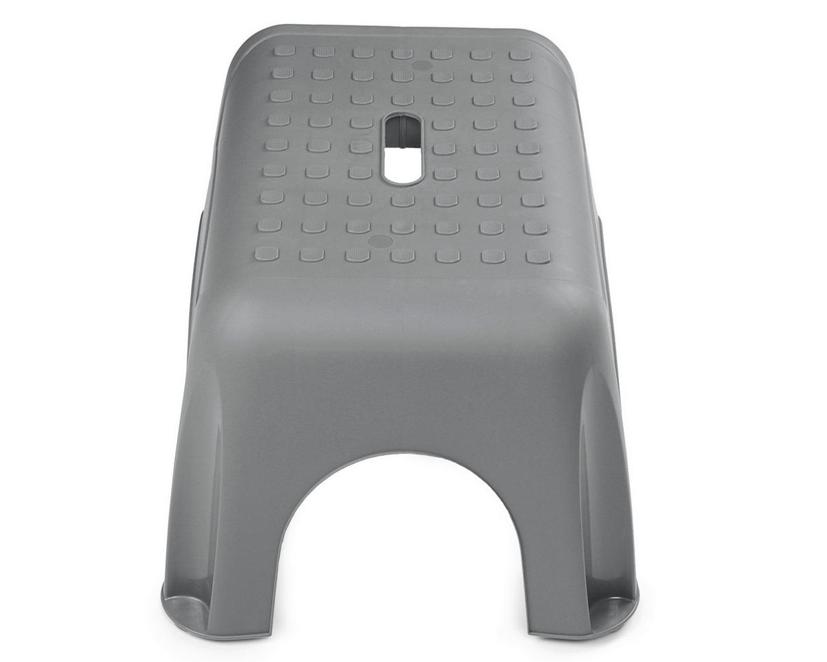 TRITTHOCKER Grau  - Grau, Basics, Kunststoff (44/23,5/31cm) - Ambia Garden