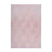 FLACHWEBETEPPICH 120/170 cm Monroe 225 Rosa Rosa  - Rosa, KONVENTIONELL, Kunststoff/Textil (120/170cm)