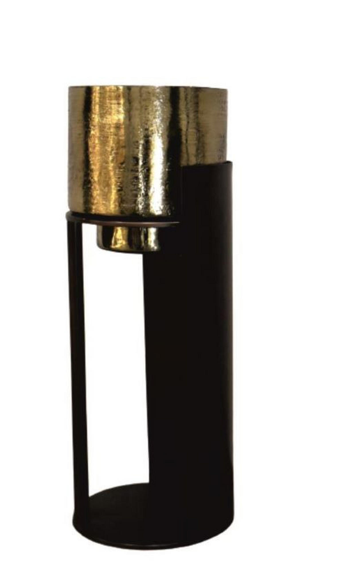 WINDLICHT - Bronzefarben, Basics, Glas/Metall (72,5/28/28cm)