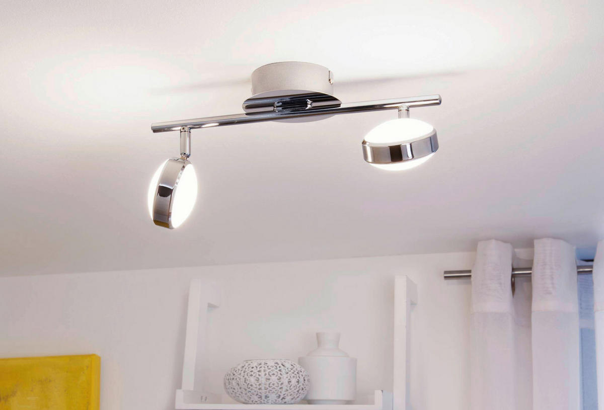 LED-HÄNGELEUCHTE 12/36 cm  - Chromfarben, Basics, Kunststoff/Metall (12/36cm) - Eglo