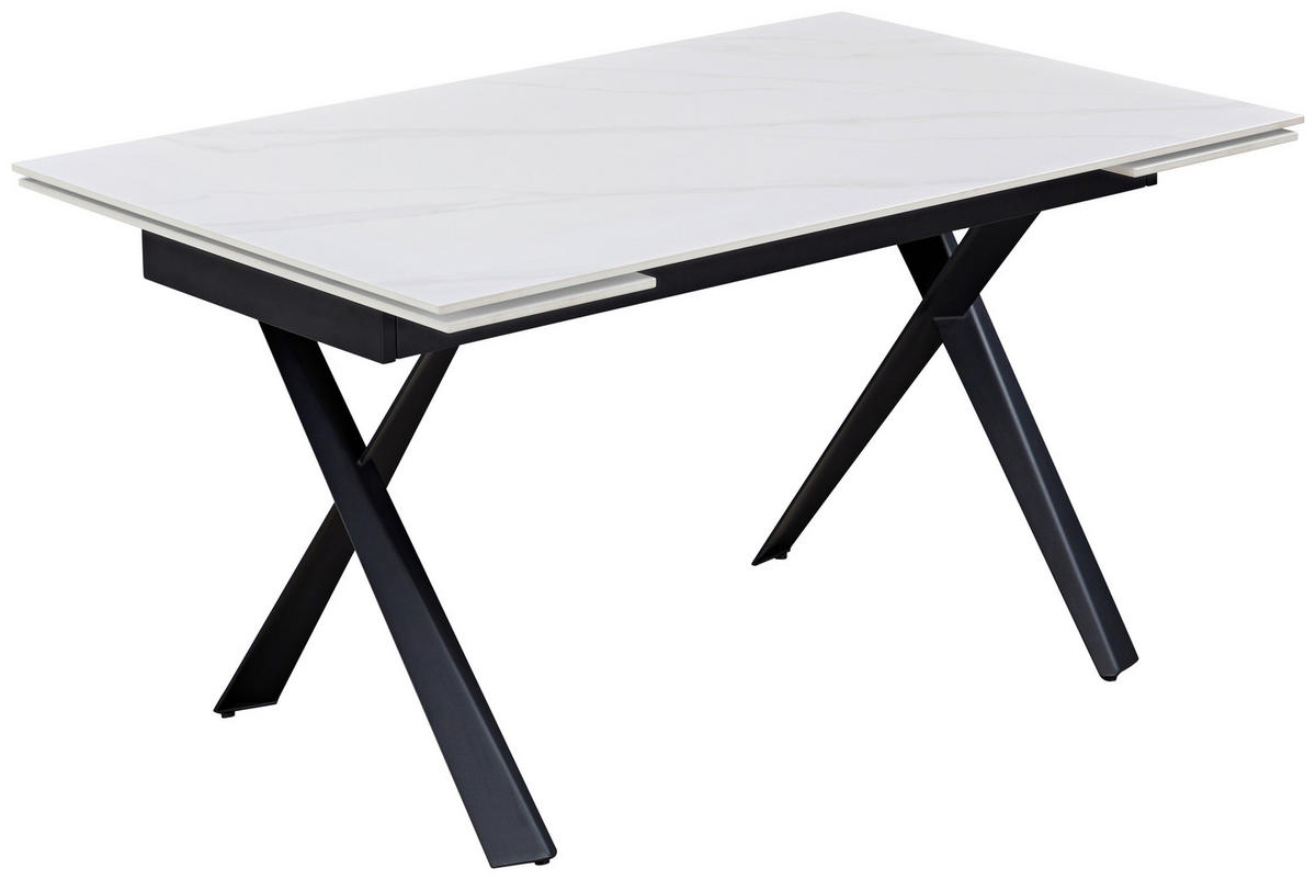 TRPEZARIJSKI STO  crna, bež   - bež/crna, Osnovno, metal/keramika (140-200/76/90cm) - Hom`in