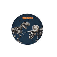 KINDERTEPPICH 100 cm T-Rex World Dinosaurier  - Dunkelblau, Design, Textil (100cm)