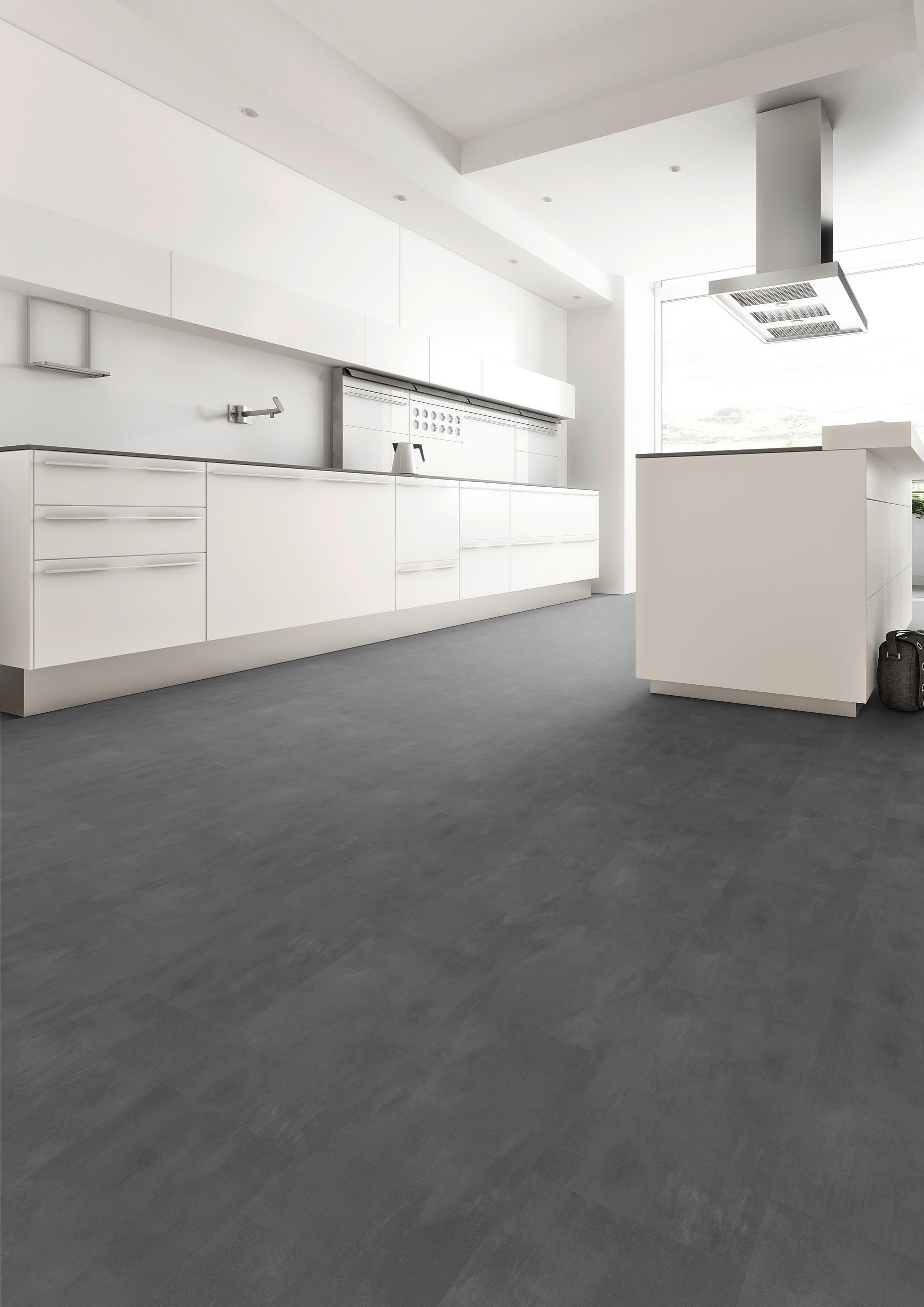 DESIGNBODEN Stone 4.2  per  m² - Dunkelgrau, Basics, Kunststoff (60.5/30.48/0.42cm)