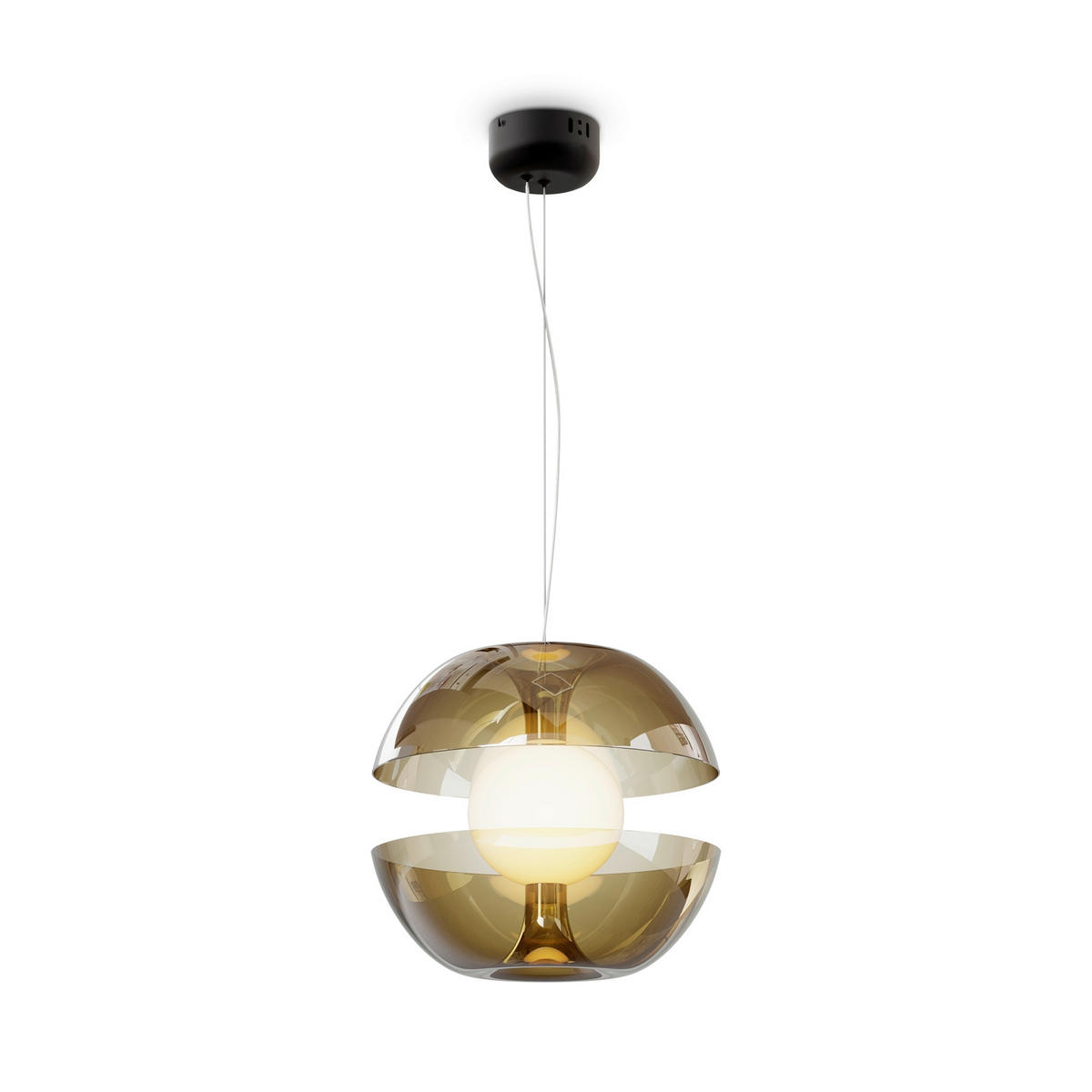 PENDELLEUCHTE 30,2/29,2 cm  - Goldfarben, Trend, Glas/Metall (30,2/29,2cm) - MAYTONI