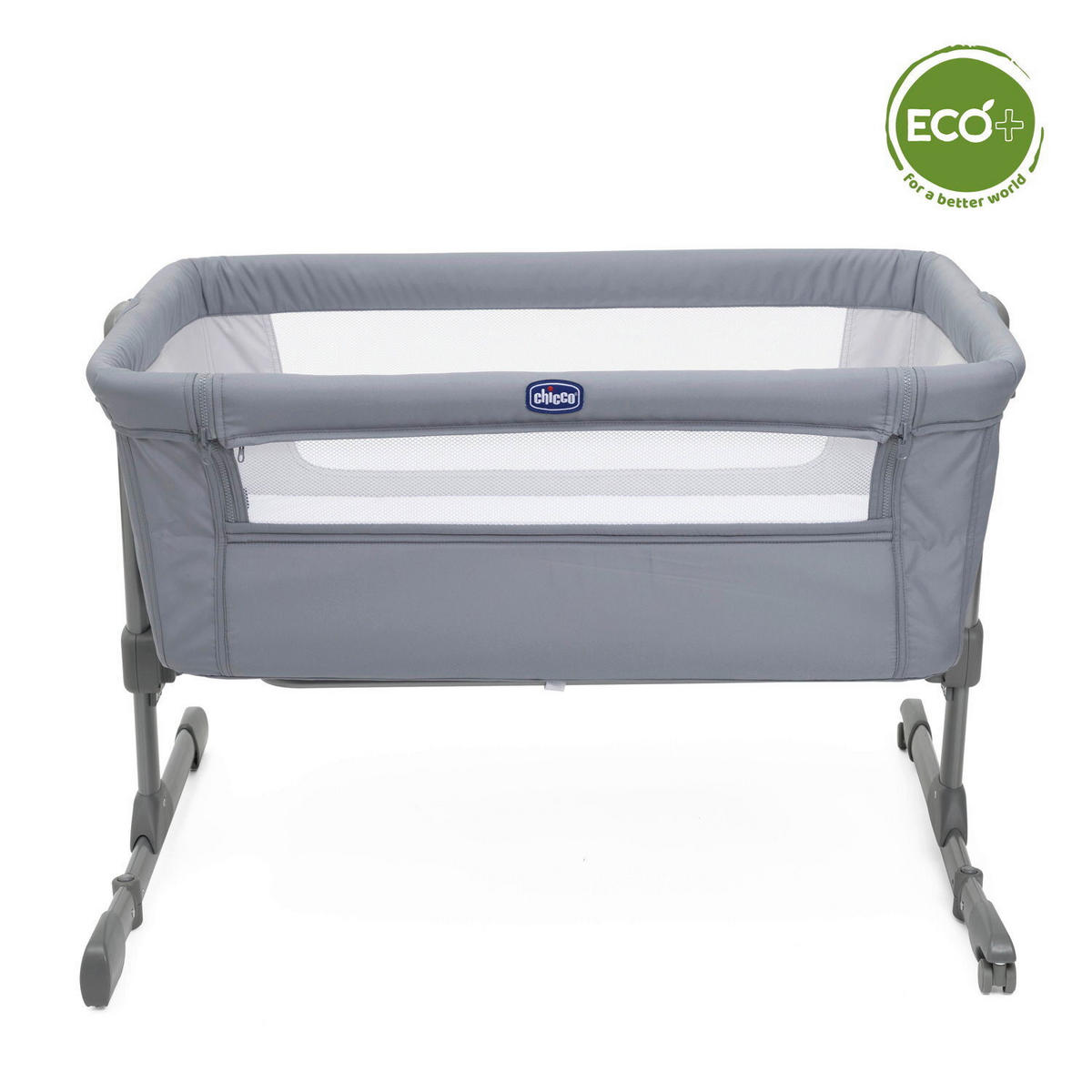 BEISTELLBETT NEXT2ME ESSENTIAL  - Grau, Basics, Textil/Metall (98/65/80/70,5cm) - Chicco