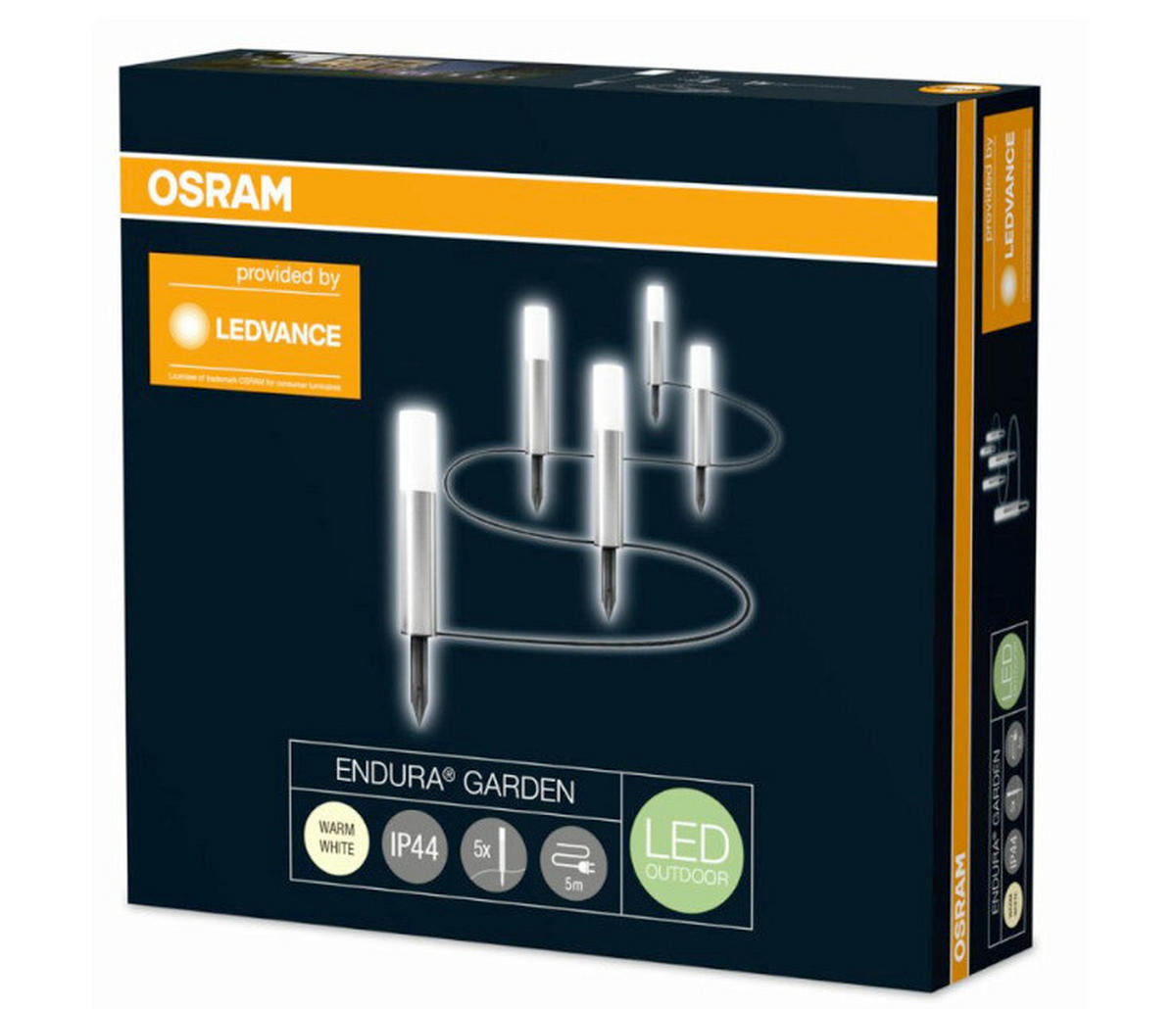 SVJETLOSNA GIRLANDA  - boje aluminija, Basics, metal (500/22,7/2,3cm) - Osram