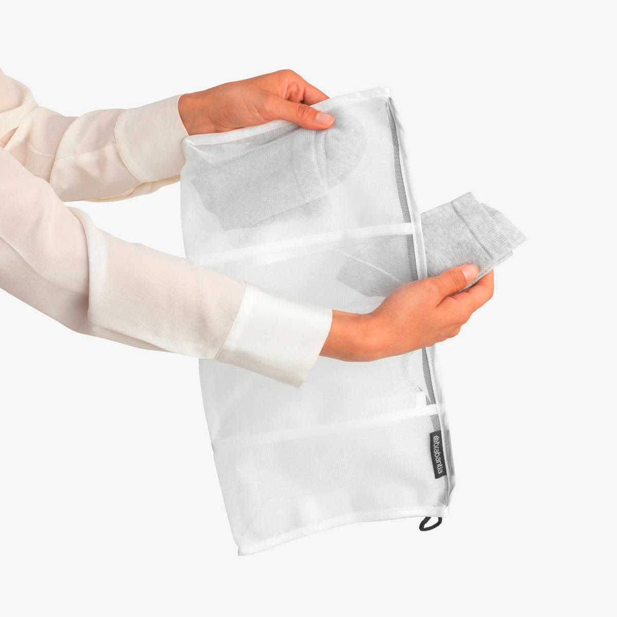 WÄSCHENETZ  - Weiss, Basics, Kunststoff (42/22/1cm) - Brabantia
