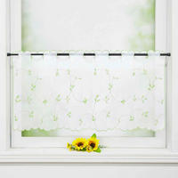 SCHEIBENGARDINE   120/45 cm   - Weiß Hochglanz, Basics, Textil (120/45cm)