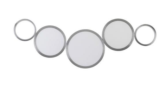 LED-DECKENLEUCHTE 107/51/6 cm - Alufarben, Design, Kunststoff/Metall (107/51/6cm) - Novel